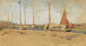 
	
		Maxwell Balfour,
		British 1874-1914-
		 
		Beccles, Suffolk;
		 
		watercolour on...
