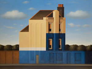 
	
		Renny Tait, 
		Scottish b.1965 - 
		 
		London Pub - Blue Sky, 1997; 
		 
		oil on...
