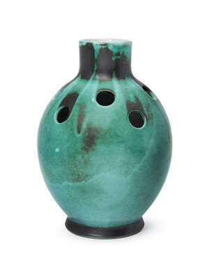 
	
		Primavera, a French glazed terracotta vase
		c.1935, impressed maker's marks and...