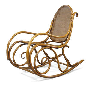 
	
		D G Fischel & Sohne, 
		 
		Bentwood rocking chair, circa 1910/20, 
		Beech, cane,...