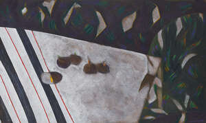 
	
		Jane O'Malley,
		Canadian/British/Irish b. 1944-
		Country table - Autumn;
		oil on...