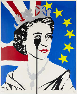 
	
		Pure Evil,
		British b.1968-
		 
		Brexit Nightmare;
		 
		screenprint in colours on...
