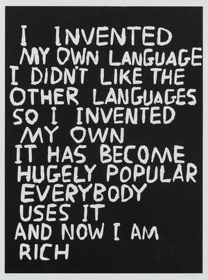 
	
		David Shrigley,
		British b.1968-
		 
		You are not alone & Untitled, 2014;
		 
		two...