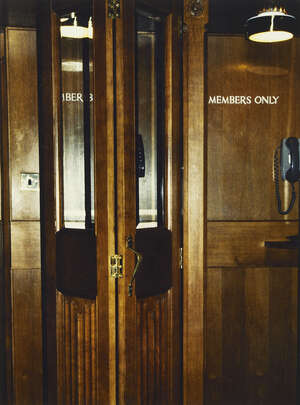 
	
		Jane and Louise Wilson, 
		British b.1967- 
		 
		Members Only, 1999; 
		 
		c-print on...
