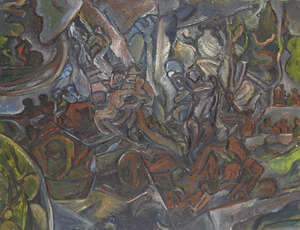 
	
		Sylvia Harris, 
		British 1920-2012 - 
		 
		Untitled;
		 
		oil on canvas, signed...