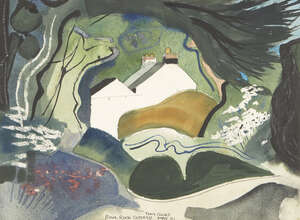 
	
		Tony Giles, 
		British 1925-1994 - 
		 
		Bowl Rock Cottage, 1991; 
		 
		watercolour,...
