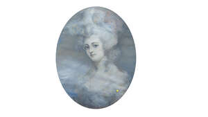 
	
		European School, early 20th century- Portrait of a lady in 18th century dress; coloured...