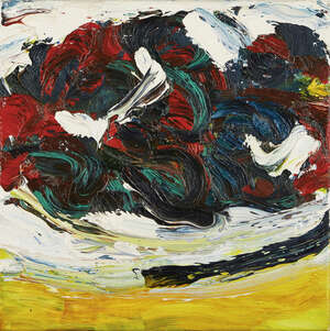 
	
		Friedemann Hahn, 
		German b.1949- 
		 
		Untitled composition, 1993; 
		 
		oil on...
