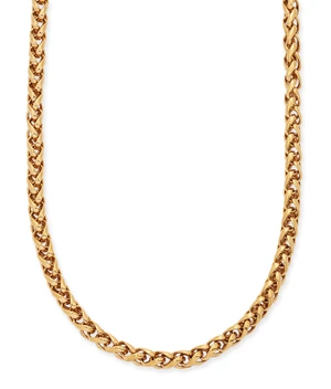 UnoAErre. A chain necklace, composed of spiga links, to bolt clasp, signed, Italian marks,...