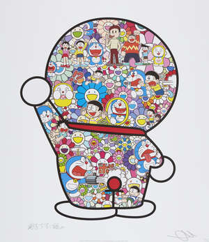 
	
		Takashi Murakami,
		Japanese b.1962-
		 
		Mr. Fujiko F. Fujio and Doraemon Are in the...