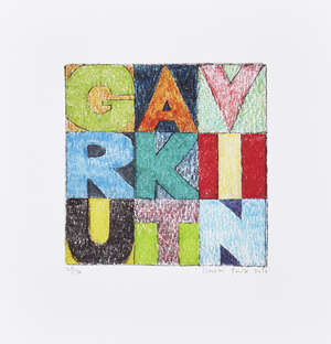 
	
		Gavin Turk, 
		British b.1967- 
		 
		RKI, 2016; 
		 
		archival Inkjet printed in...