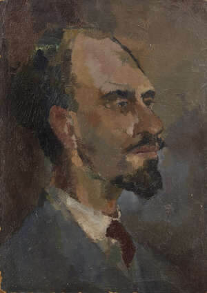
	
		Ottilie Tolansky, 
		Austrian 1912-1977 - 
		Portrait of a gentleman; 
		oil on board,...