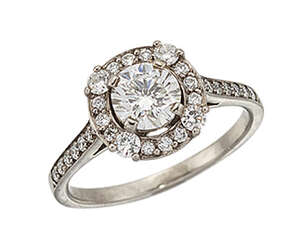 
	
		A diamond single stone ring, the circular-cut diamond weighing approximately 0.70 carats,...