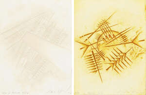 
	
		Arnaldo Pomodoro,
		Italian b.1926-
		 
		Auguri, 90/91 and 93-/4;
		 
		two...