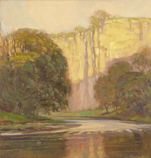 
	
		John Edgar Platt, 
		British 1886-1967- 
		
		The Derwent, near Bonsall Matlock;...
