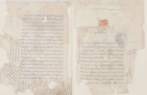 
	
		A scientific treatise including an early map of the world, India, late 18th century,...