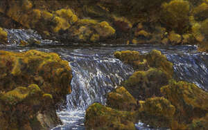 Arnold Marc Gorter,Dutch 1866-1933-
Riverscape;
oil on canvas, indistinctly inscribed, bears...