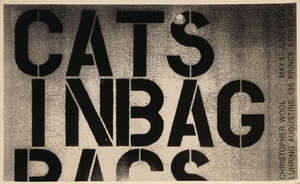 
	
		Christopher Wool,
		American b. 1955- 
		 
		Cats in Bag, 1991; 
		 
		offset...