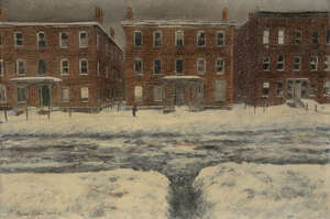 
	
		Brian Palm, 
		American/Irish b.1957 - 
		Frog Hollow, 2003; 
		mixed media and oil on...