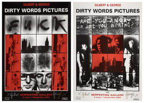 Gilbert and George, British 21st Century, The Dirty Words Pictures, 2002;offset lithographic poster...