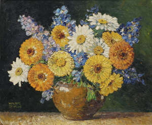 
	
		Herbert Davis Richter RI RSW ROI RBA RBC PS, 
		British 1874-1955-
		 
		Floral...