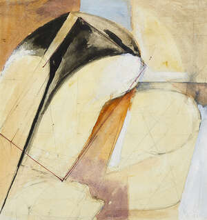 
	
		Adrian Heath, 
		British 1920-1992- 
		Untitled, 1970;
		gouache and ink, signed with...