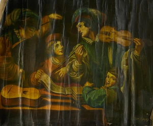 After Lionello Spada,&nbsp;Italian 1576-1622-&nbsp;
The Concert; together with four other oils;&nbsp;
oils on...