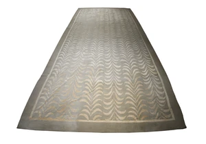 A large modern wool carpet, designed by Roger Jones at Sibyl Colefax & John Fowler, with palm...