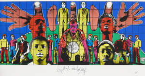
	
		Gilbert & George, 
		British b.1943 & b.1942- 
		 
		Death after Life, 2008; 
		 
		