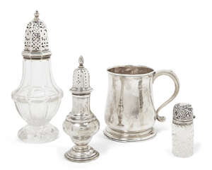 
	
		A George II silver tankard, London, c.1735, Richard Gosling, of plain, circular form and...