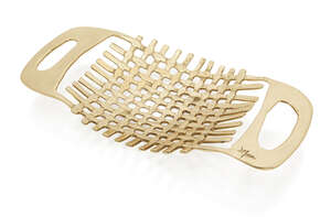 
	
		David Marshall (b.1942), 
		 
		Brutalist basket fruit bowl, circa 2000, 
		Brass,...