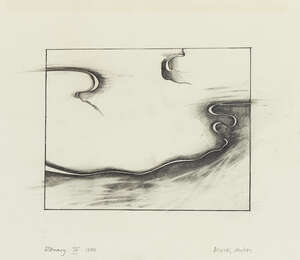 
	
		Derek Hirst,
		British 1930-2006-
		 
		Estuary IV, 1983;
		 
		pencil on paper, signed,...