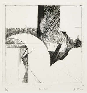 
	
		Adrian Heath, 
		British 1920-1992- 
		 
		Untitled, 1984; 
		 
		etching on wove,...