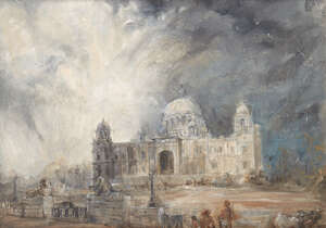 
	
		Rupa Natarajan, 
		Indian, 20th century- 
		 
		Indian Summer, the Victoria Memorial,...