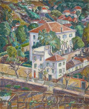 
	
		Mary Godwin LG, 
		British 1887-1960-
		 
		Funchal, Madeira;
		 
		oil on canvas,...