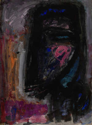 
	
		John Christoforou, 
		Greek/British 1921-2014 -  
		Head with Shape, 1958/59; 
		mixed...