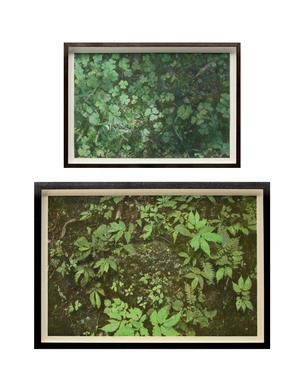 Katsutoshi Yuasa,&nbsp;Japanese b.1978-&nbsp;The Voice of Stones #1, 2024; CMYK #3, 2016;&nbsp;two woodcuts in colours...