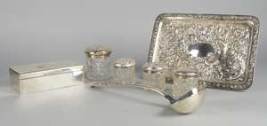 
	
		A George IV silver soup ladle, London c.1821, William Eaton, engraved name to reverse of...