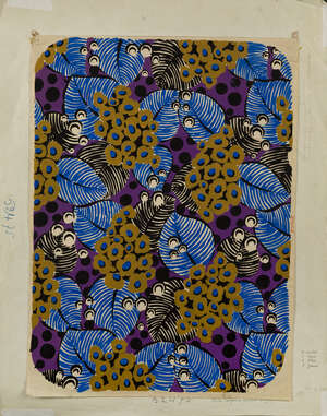 
	
		Designs for Bianchini-Férier: 
		Georges BERTHIER, c.1940, Silk square project for...
