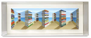 
	
		Patrick Hughes,
		British b.1939-
		 
		Volumes, 2008;
		 
		hand-painted photographic...