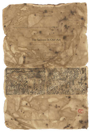 
	
		Gilbert & George,
		British b.1943 & b.1942-
		 
		The Sadness in Our Art, 1970;
		 
		