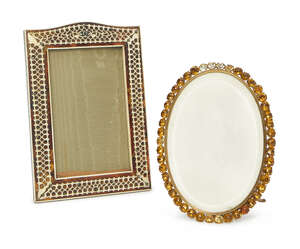 
	
		An Anglo-Indian tortoiseshell and filigree ivory mounted picture frame, 19th century, 