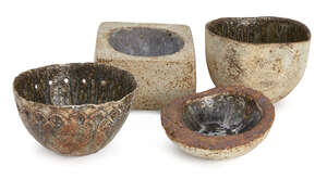 
	
		Alan Wallwork (1931-), a stoneware bowl 
		c. late 20th century, initialled to base...