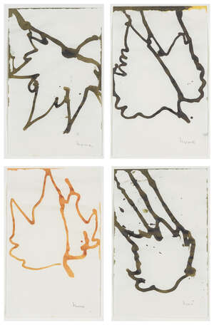 
	
		Gary Hume RA, 
		British b.1962-
		 
		London Plane Leaves, 1999;
		 
		four unique...