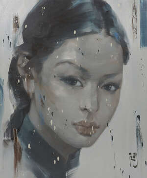 
	
		PHOUNG QUOC TRI (Vietnamese, b. 1976), oil on canvas, portrait of a lady, 109cm x...