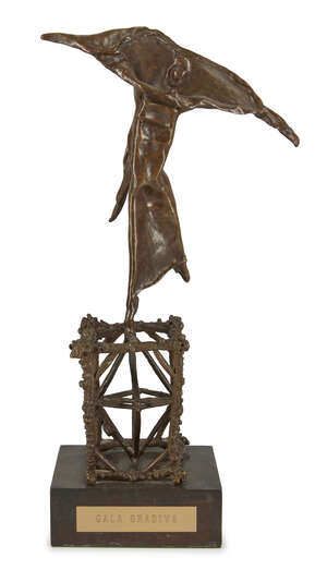 After Salvador Dalí, 
Spanish 1904-1989- 
Gala Gradiva, circa 1970; 
bronze, bears signature and...