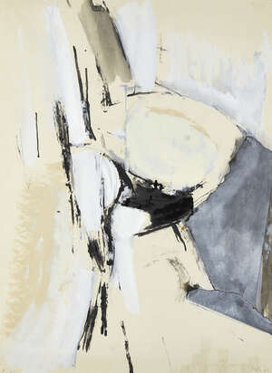 
	
		Adrian Heath, 
		British 1920-1992- 
		Untitled, 1960;
		gouache, collage, and ink, signed...