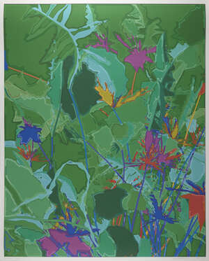 
	
		Harold Cohen,
		British 1928-2016-
		 
		Untitled #050106 (green), 2005;
		 
		digital...