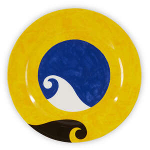 
	
		Patrick Caulfield CBE RA, 
		British 1936-2005- 
		 
		Ipanema, 1992; 
		bone china plate...