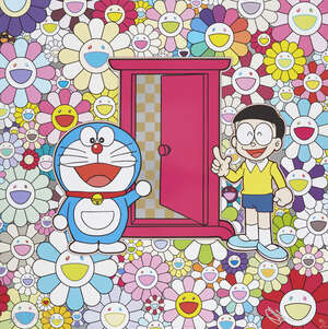 
	
		Takashi Murakami,
		Japanese b.1962-
		 
		Anywhere Door (Dokodemo Door) in the Field...